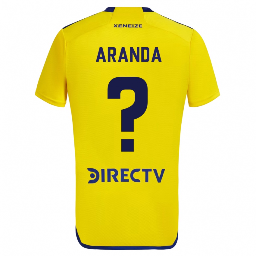 Damen Gabriel Aranda #0 Gelb Auswärtstrikot Trikot 2023/24 T-Shirt Belgien