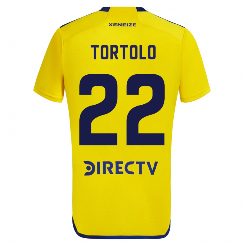 Damen Dulce Tortolo #22 Gelb Auswärtstrikot Trikot 2023/24 T-Shirt Belgien