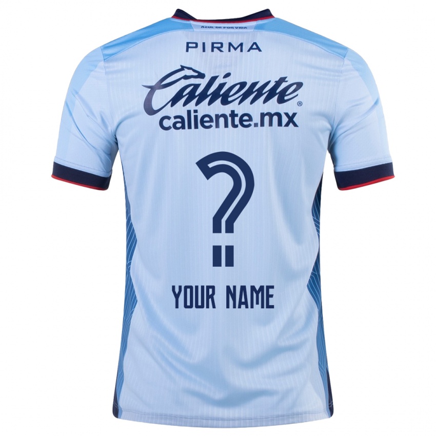 Damen Ihren Namen #0 Himmelblau Auswärtstrikot Trikot 2023/24 T-Shirt Belgien