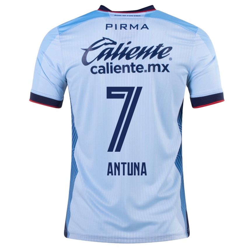 Damen Uriel Antuna #7 Himmelblau Auswärtstrikot Trikot 2023/24 T-Shirt Belgien