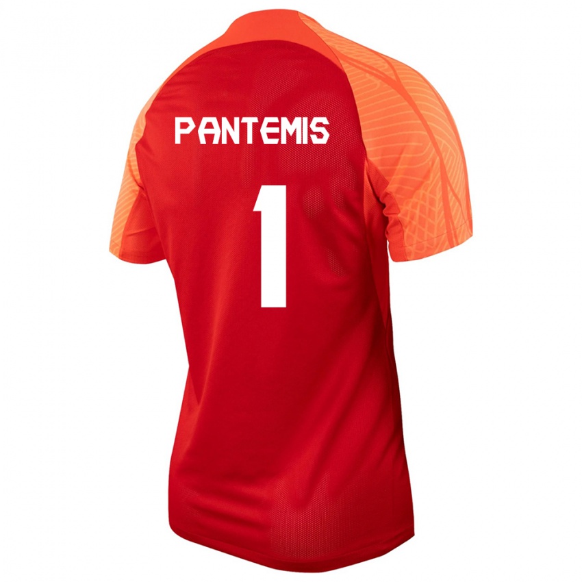 Kinder Kanadische James Pantemis #1 Orangefarben Heimtrikot Trikot 24-26 T-Shirt Belgien