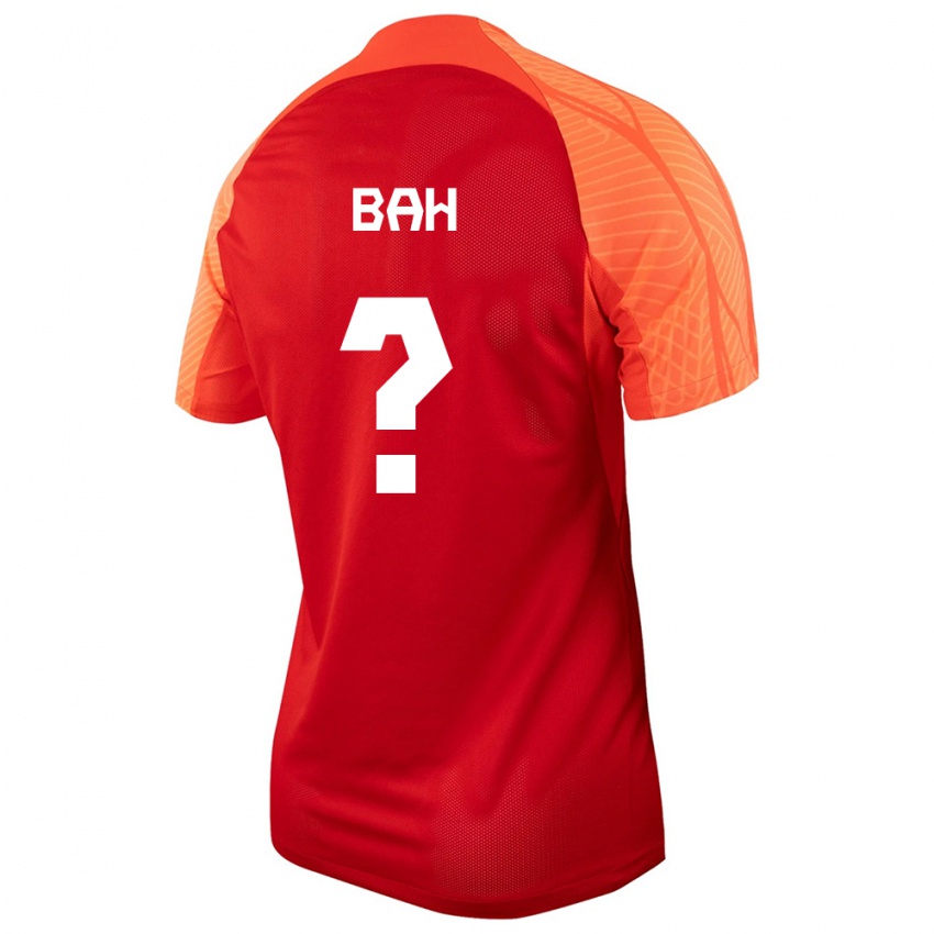 Kinder Kanadische Elage Bah #0 Orangefarben Heimtrikot Trikot 24-26 T-Shirt Belgien