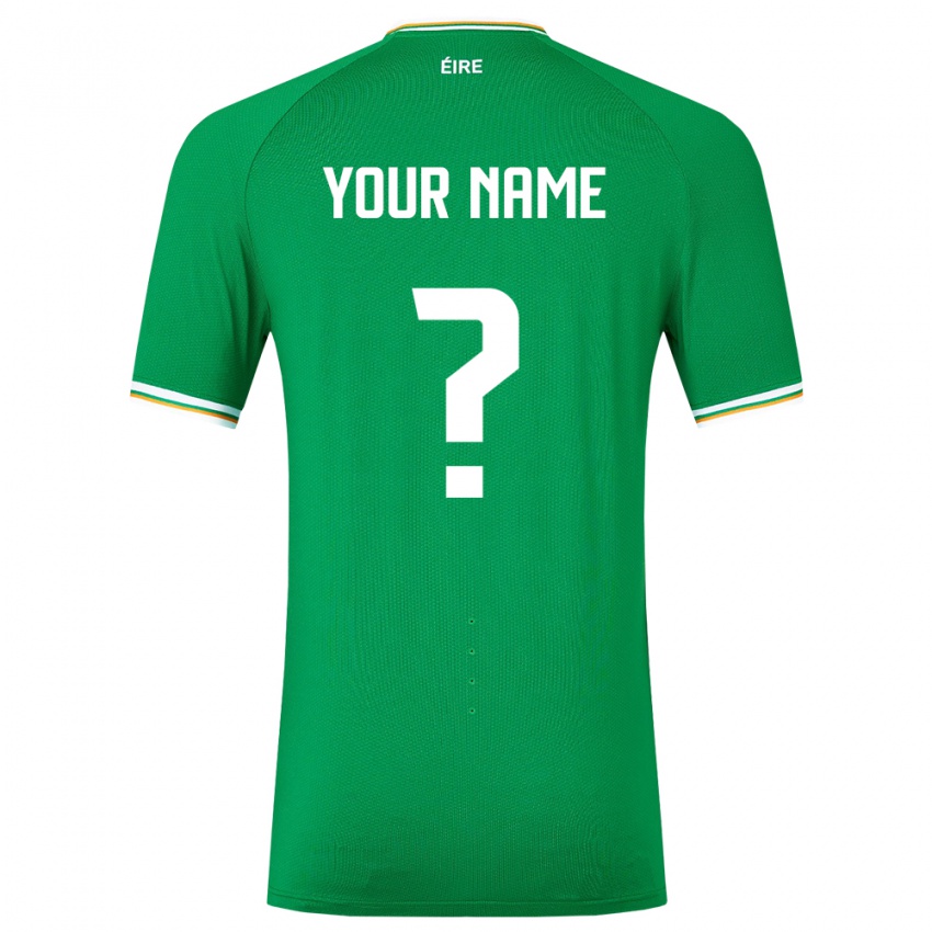 Enfant Maillot Irlande Votre Nom #0 Vert Tenues Domicile 24-26 T-Shirt Belgique