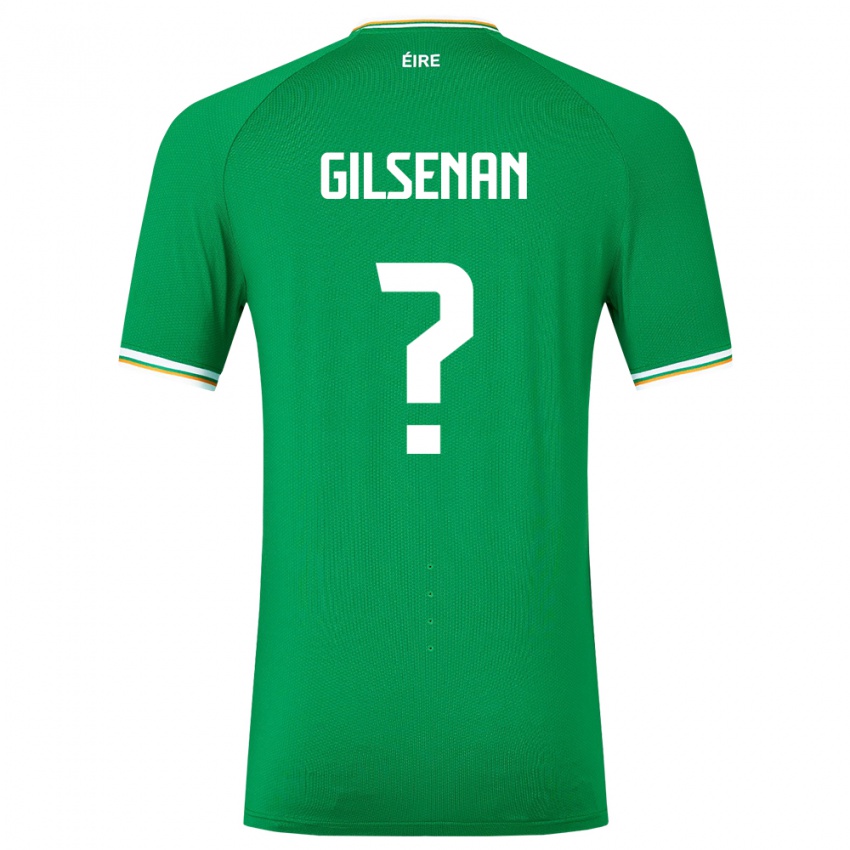 Enfant Maillot Irlande Zak Gilsenan #0 Vert Tenues Domicile 24-26 T-Shirt Belgique