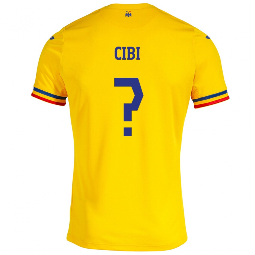 Kinderen Roemenië Fabiano Cibi #0 Geel Thuisshirt Thuistenue 24-26 T-Shirt België