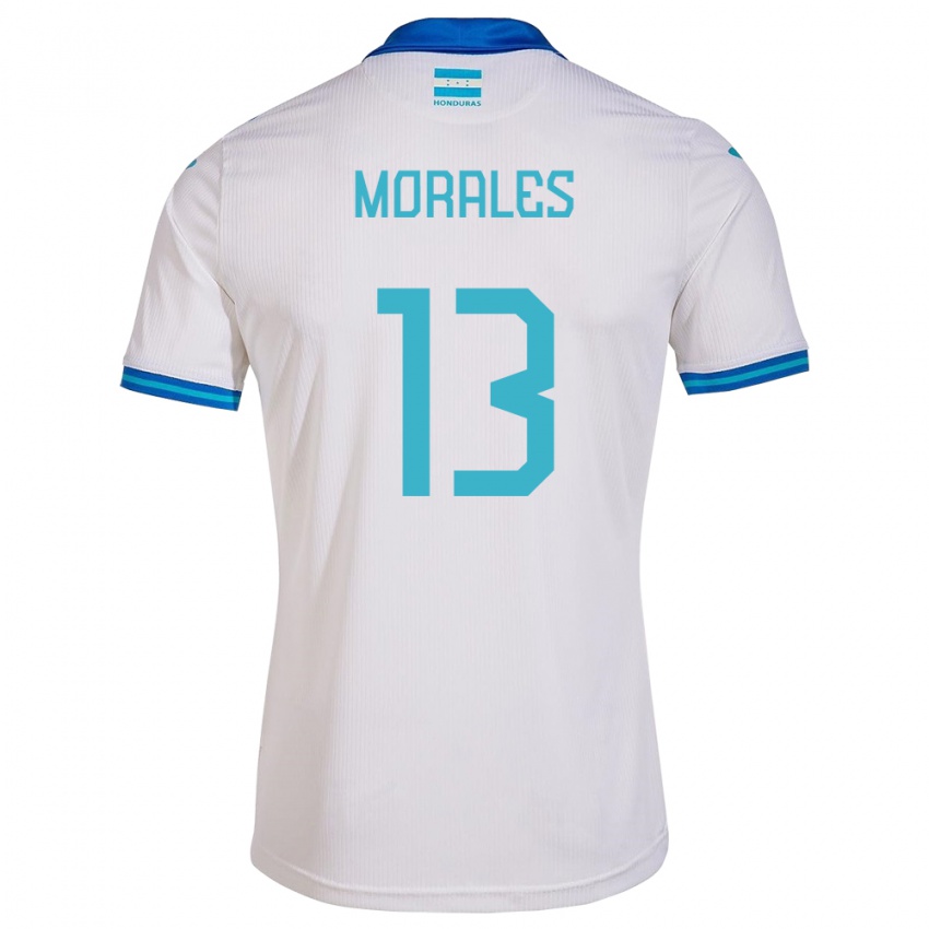 Kinder Honduras Maikol Morales #13 Weiß Heimtrikot Trikot 24-26 T-Shirt Belgien