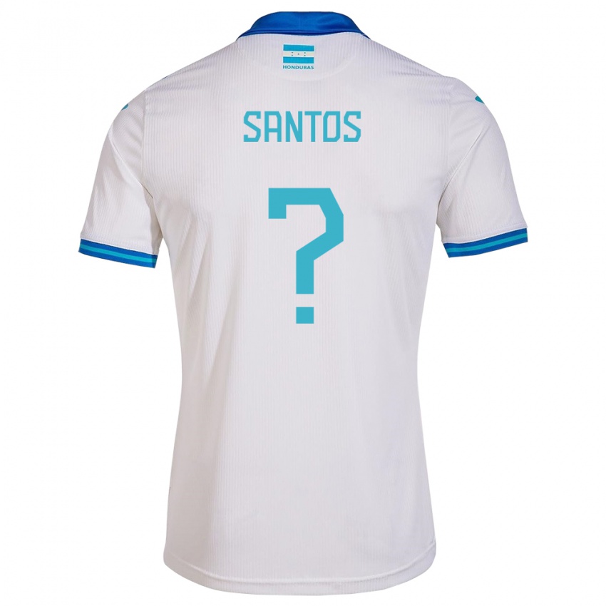 Kinderen Honduras Denessis Santos #0 Wit Thuisshirt Thuistenue 24-26 T-Shirt België