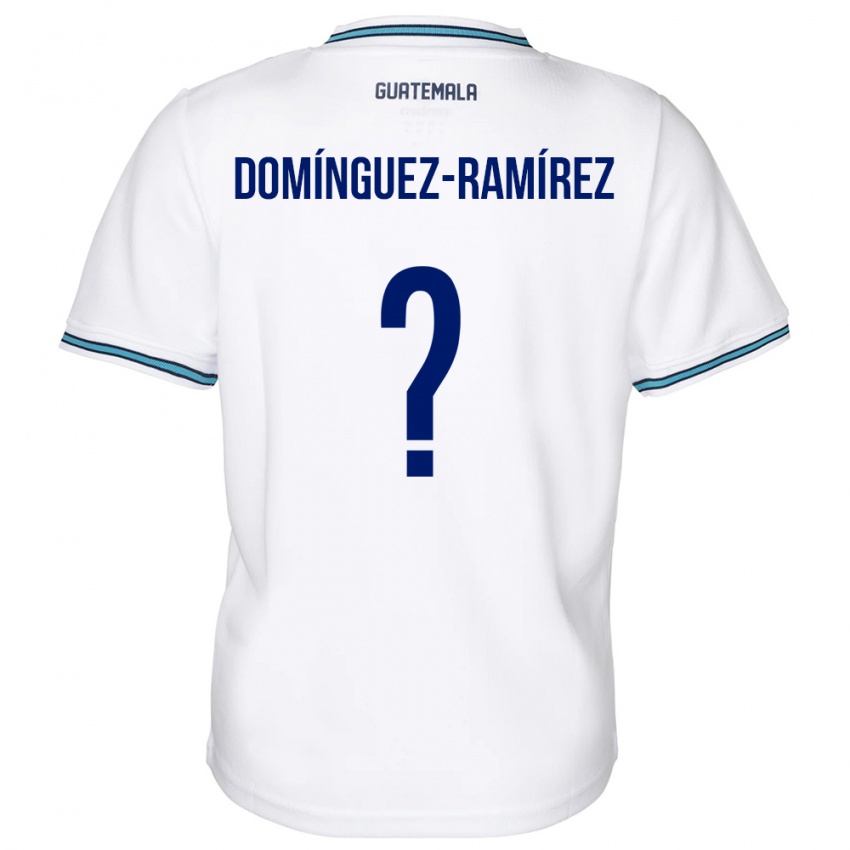 Kinder Guatemala Marco Domínguez-Ramírez #0 Weiß Heimtrikot Trikot 24-26 T-Shirt Belgien