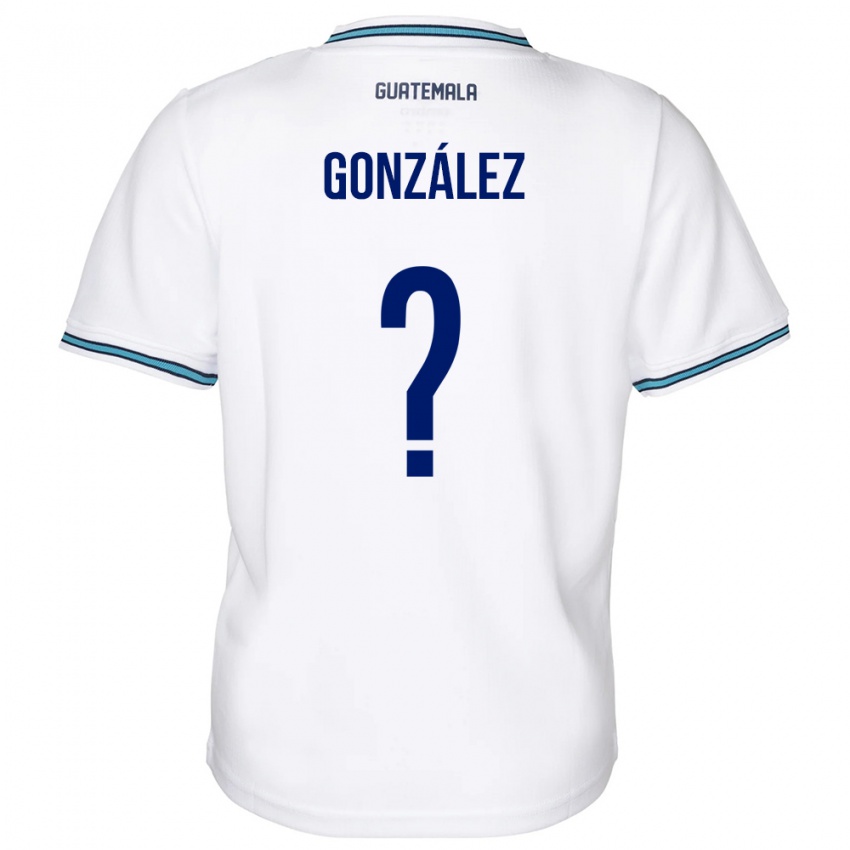 Kinder Guatemala Erick González #0 Weiß Heimtrikot Trikot 24-26 T-Shirt Belgien