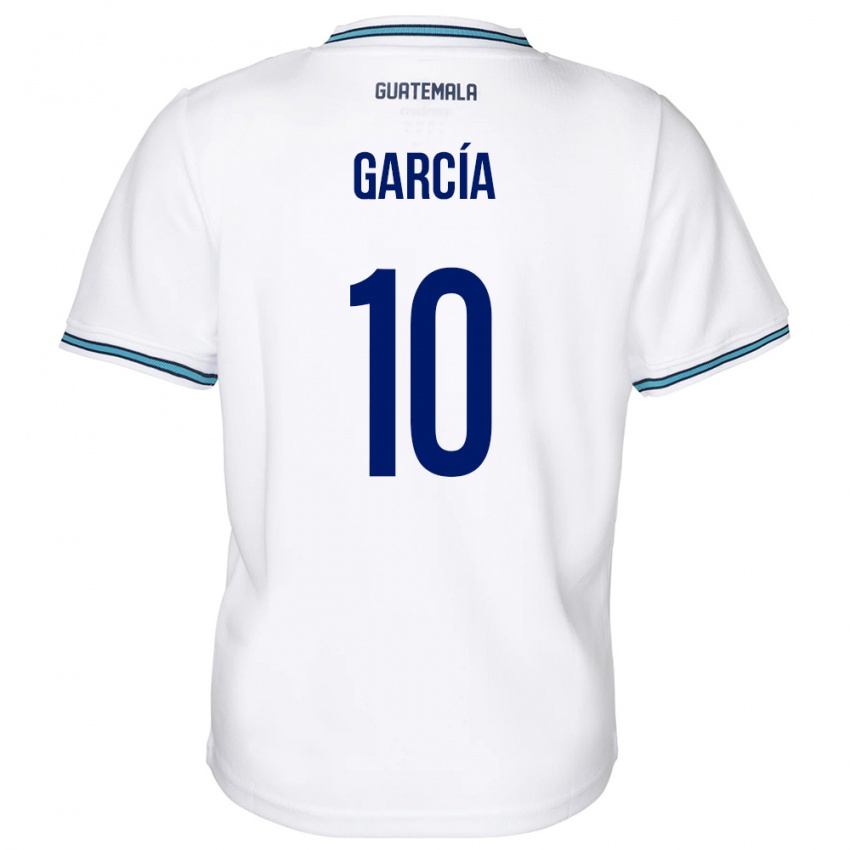 Kinder Guatemala Gabriel García #10 Weiß Heimtrikot Trikot 24-26 T-Shirt Belgien