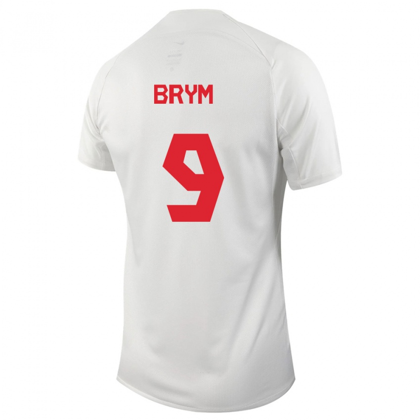 Kinder Kanadische Charles Andreas Brym #9 Weiß Auswärtstrikot Trikot 24-26 T-Shirt Belgien