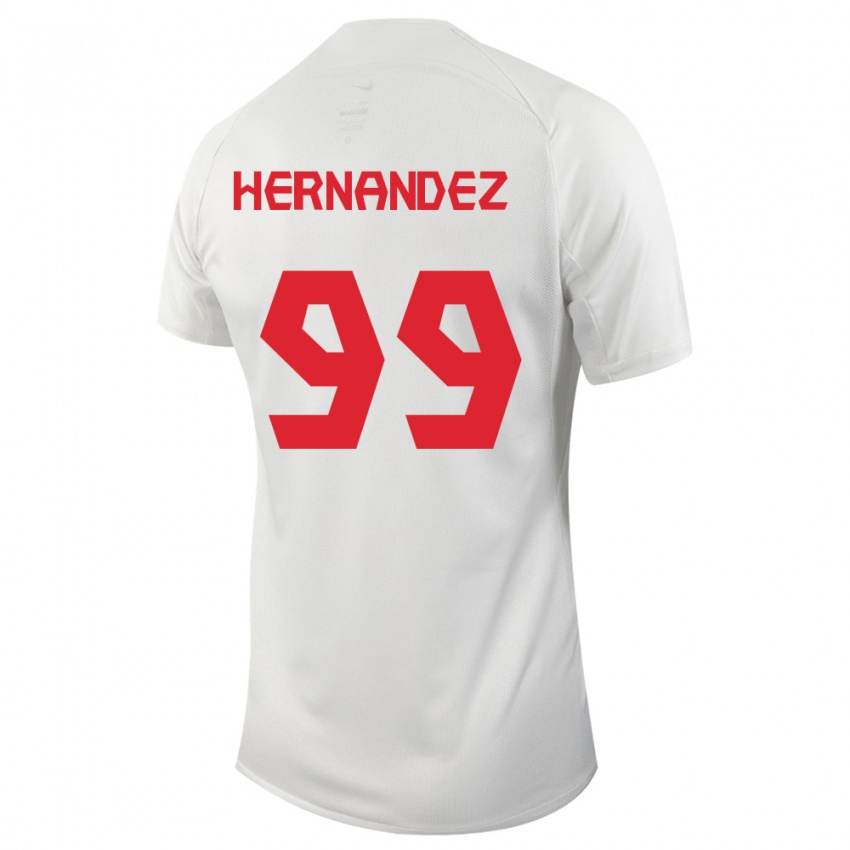 Kinder Kanadische Jeneva Hernandez Gray #99 Weiß Auswärtstrikot Trikot 24-26 T-Shirt Belgien
