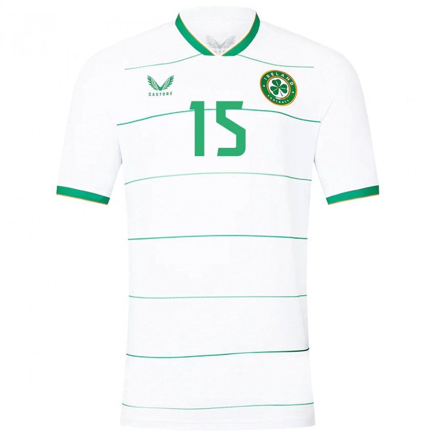 Kinder Irische Liam Scales #15 Weiß Auswärtstrikot Trikot 24-26 T-Shirt Belgien