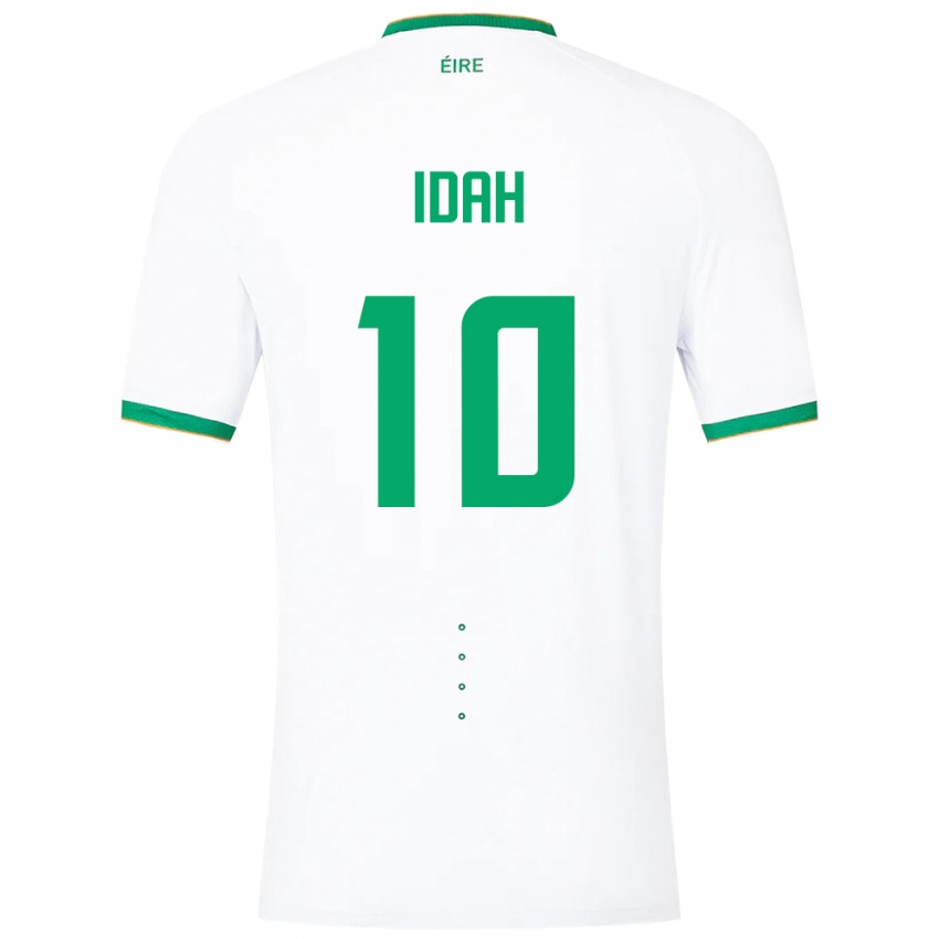 Kinder Irische Adam Idah #10 Weiß Auswärtstrikot Trikot 24-26 T-Shirt Belgien