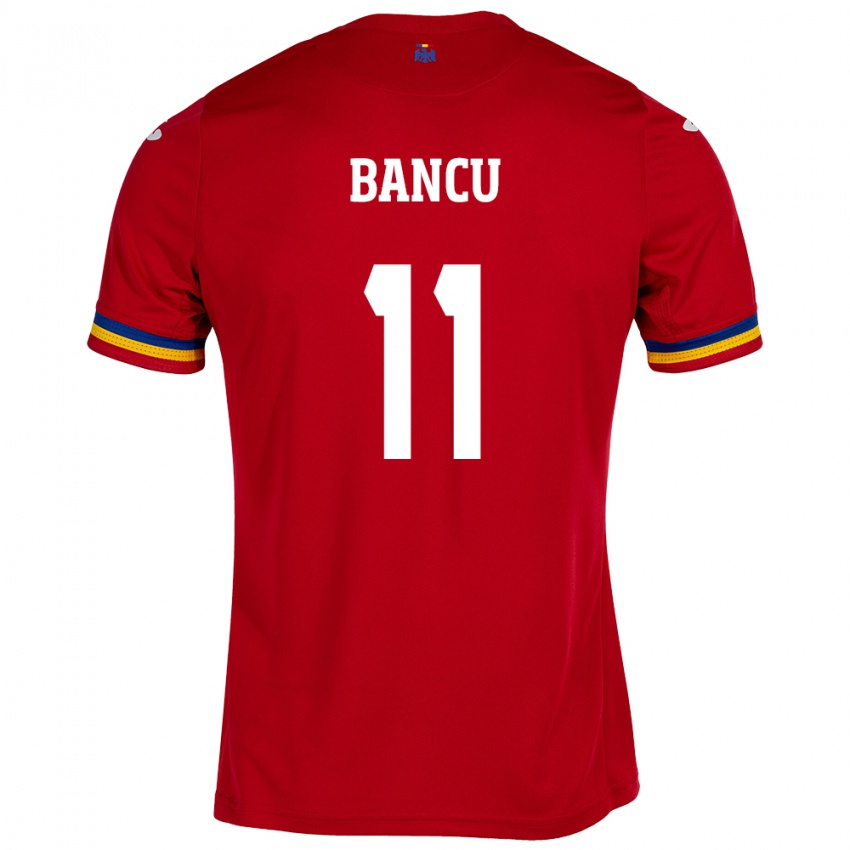 Enfant Maillot Roumanie Nicuşor Bancu #11 Rouge Tenues Extérieur 24-26 T-Shirt Belgique