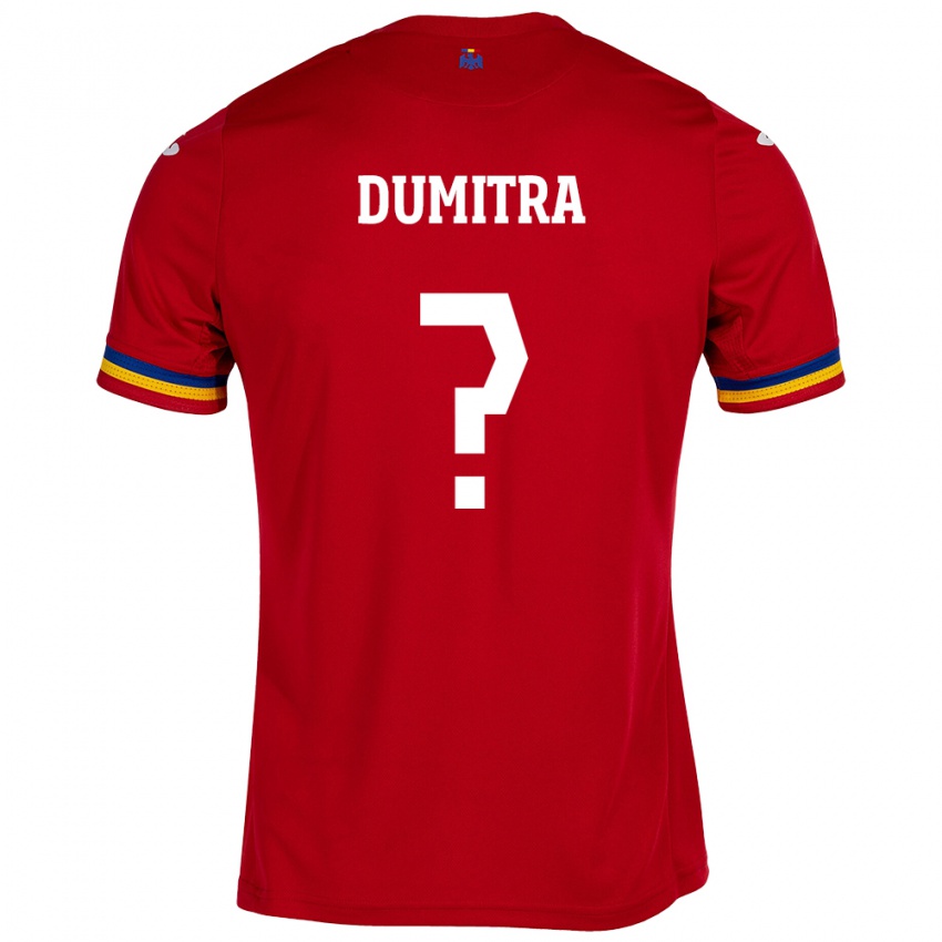 Kinderen Roemenië John Dumitra #0 Rood Uitshirt Uittenue 24-26 T-Shirt België