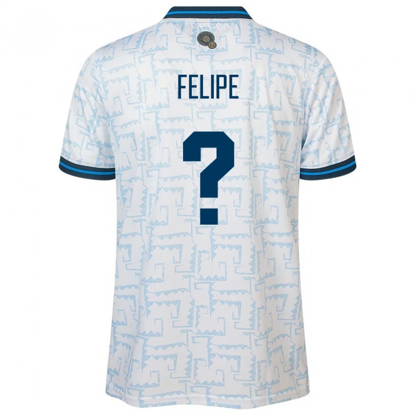 Kinder El Salvador Felipe Rodríguez #0 Weiß Auswärtstrikot Trikot 24-26 T-Shirt Belgien
