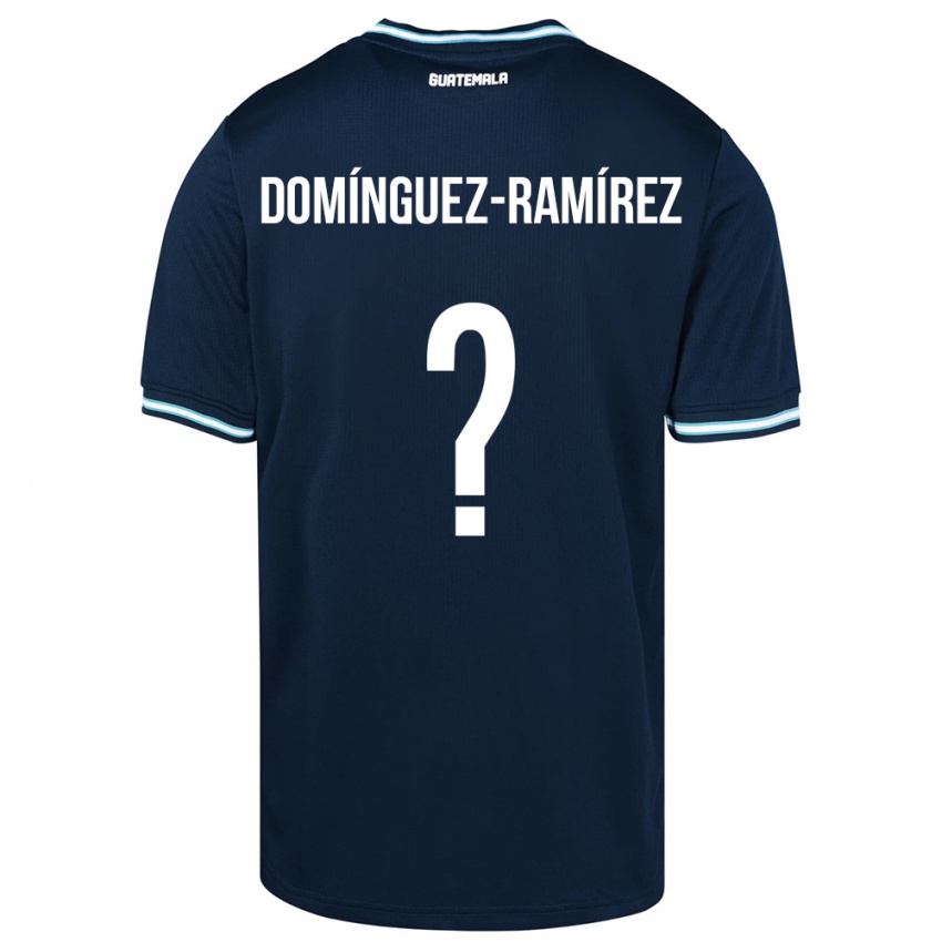 Kinder Guatemala Marco Domínguez-Ramírez #0 Blau Auswärtstrikot Trikot 24-26 T-Shirt Belgien