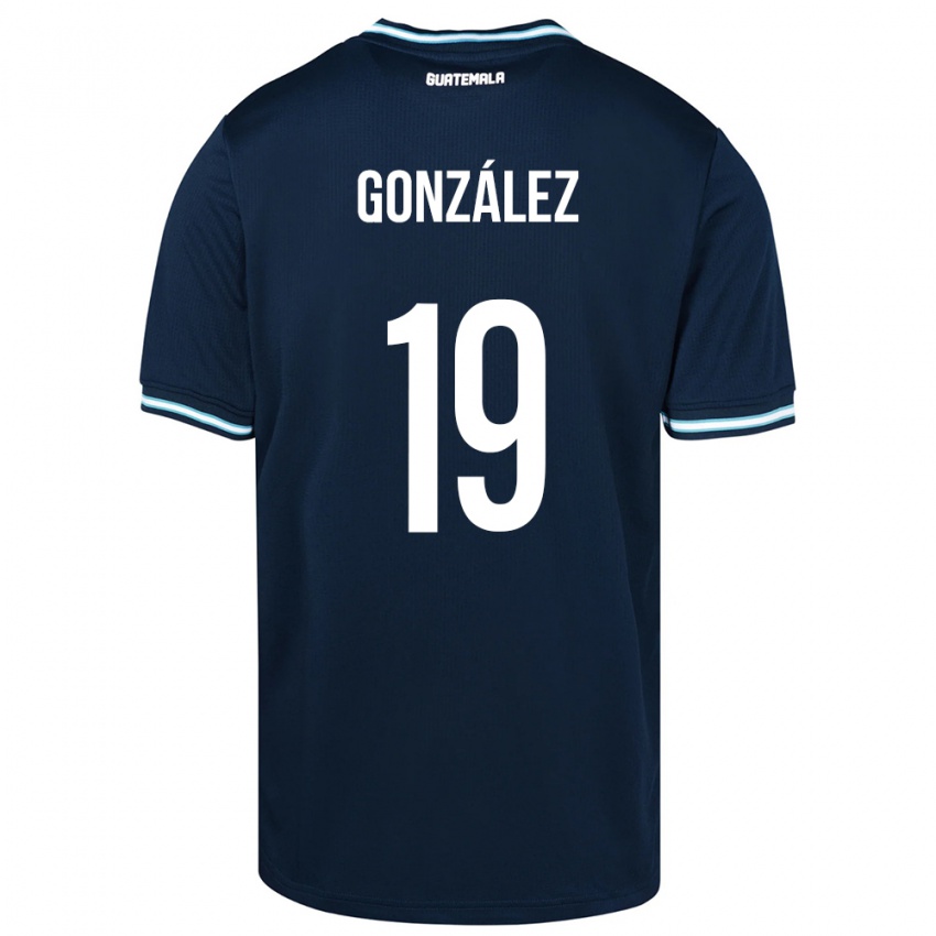 Kinder Guatemala Karen González #19 Blau Auswärtstrikot Trikot 24-26 T-Shirt Belgien