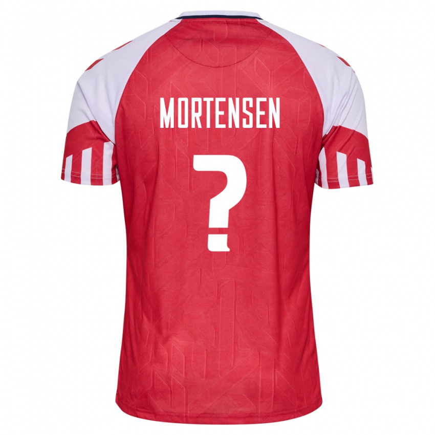 Herren Dänische Malthe Mortensen #0 Rot Heimtrikot Trikot 24-26 T-Shirt Belgien