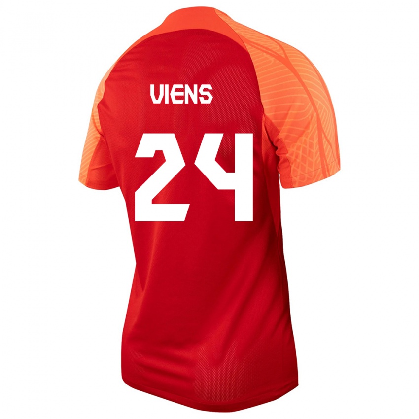 Herren Kanadische Evelyne Viens #24 Orangefarben Heimtrikot Trikot 24-26 T-Shirt Belgien