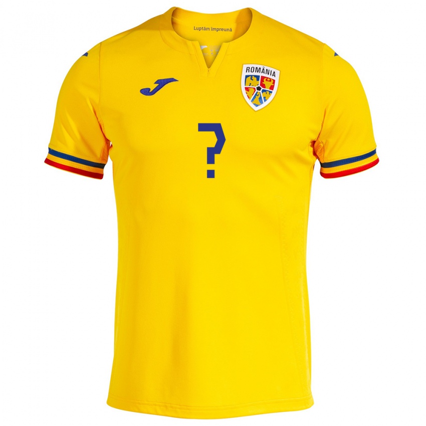 Heren Roemenië Alin Chinteș #0 Geel Thuisshirt Thuistenue 24-26 T-Shirt België