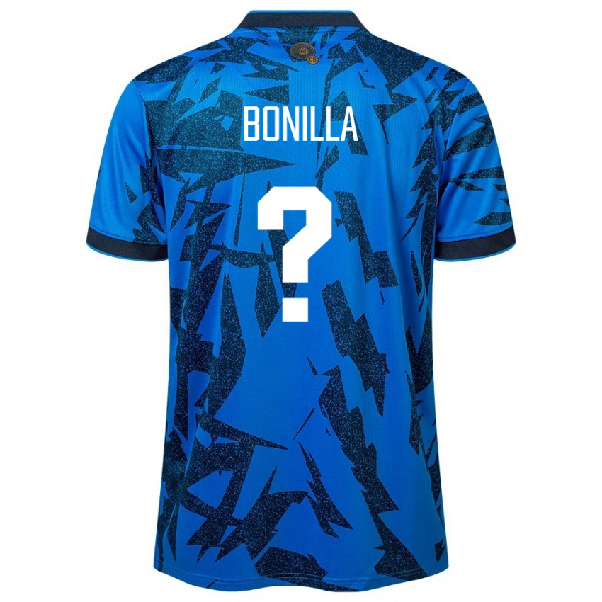 Homme Maillot Salvador Nelson Bonilla #0 Bleu Tenues Domicile 24-26 T-Shirt Belgique