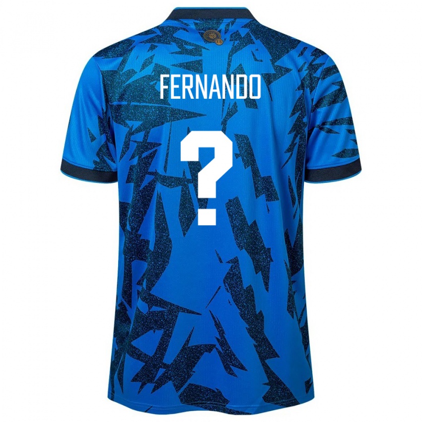 Homme Maillot Salvador Fernando Sánchez #0 Bleu Tenues Domicile 24-26 T-Shirt Belgique