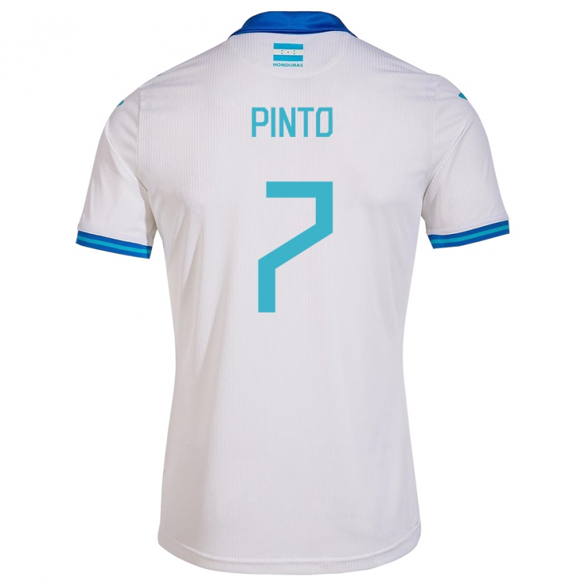 Herren Honduras José Pinto #7 Weiß Heimtrikot Trikot 24-26 T-Shirt Belgien