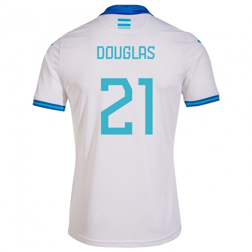 Heren Honduras Douglas Martínez #21 Wit Thuisshirt Thuistenue 24-26 T-Shirt België