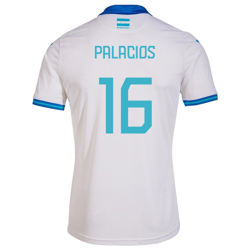 Heren Honduras Danilo Palacios #16 Wit Thuisshirt Thuistenue 24-26 T-Shirt België