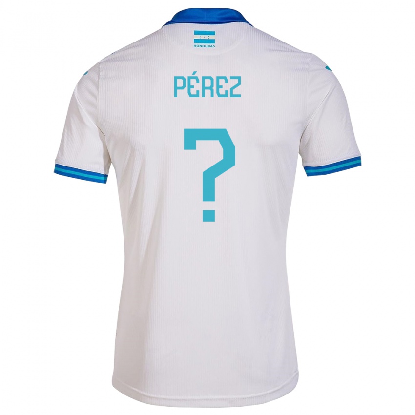 Heren Honduras Stedman Pérez #0 Wit Thuisshirt Thuistenue 24-26 T-Shirt België