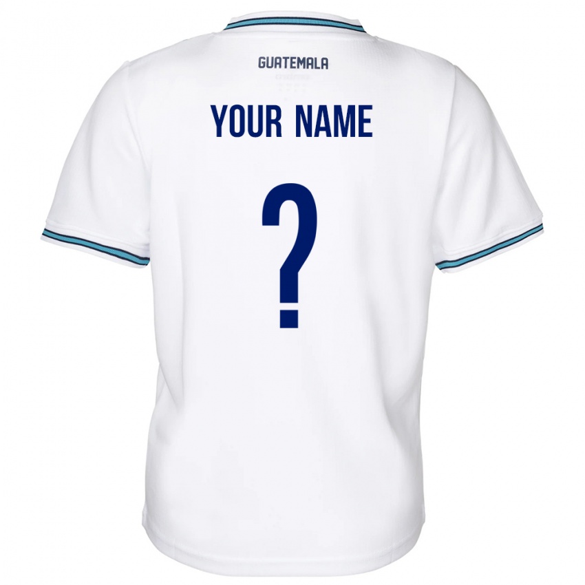 Herren Guatemala Ihren Namen #0 Weiß Heimtrikot Trikot 24-26 T-Shirt Belgien
