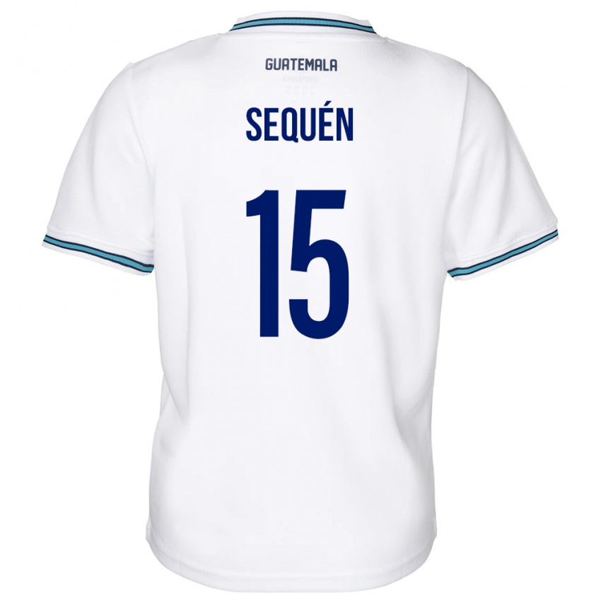 Herren Guatemala Marlon Sequén #15 Weiß Heimtrikot Trikot 24-26 T-Shirt Belgien