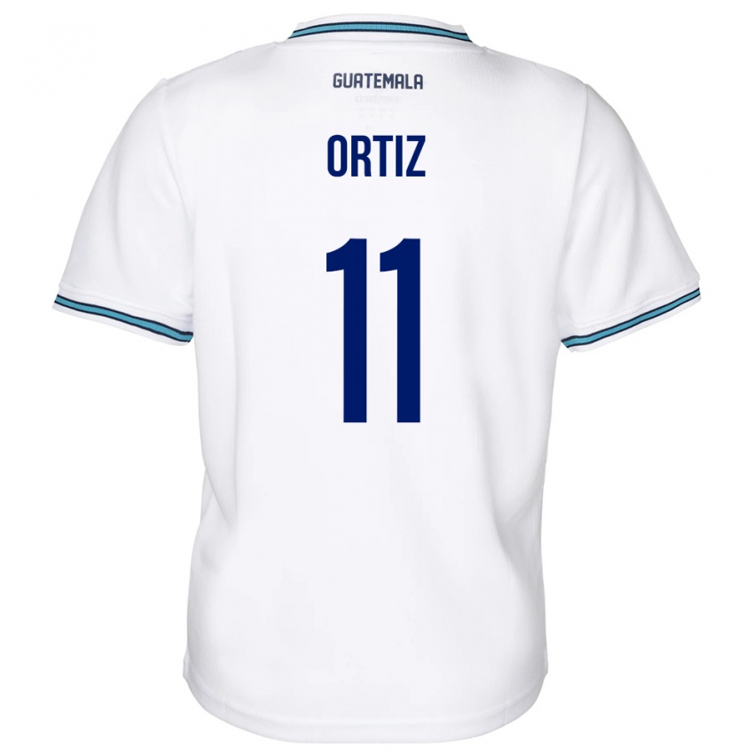 Herren Guatemala Andersson Ortiz #11 Weiß Heimtrikot Trikot 24-26 T-Shirt Belgien