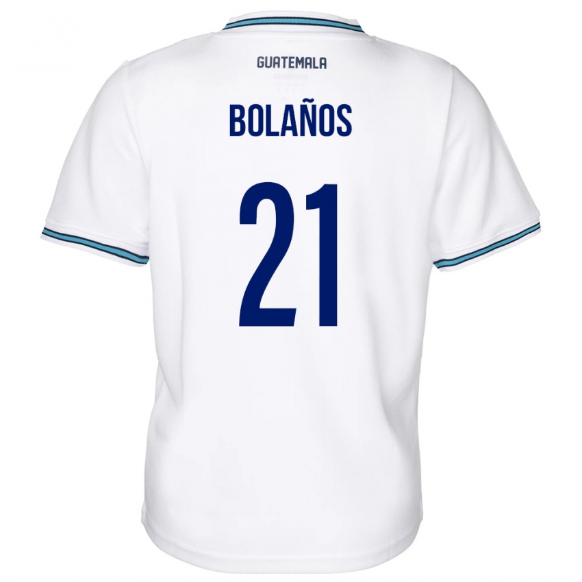 Herren Guatemala Diego Bolaños #21 Weiß Heimtrikot Trikot 24-26 T-Shirt Belgien