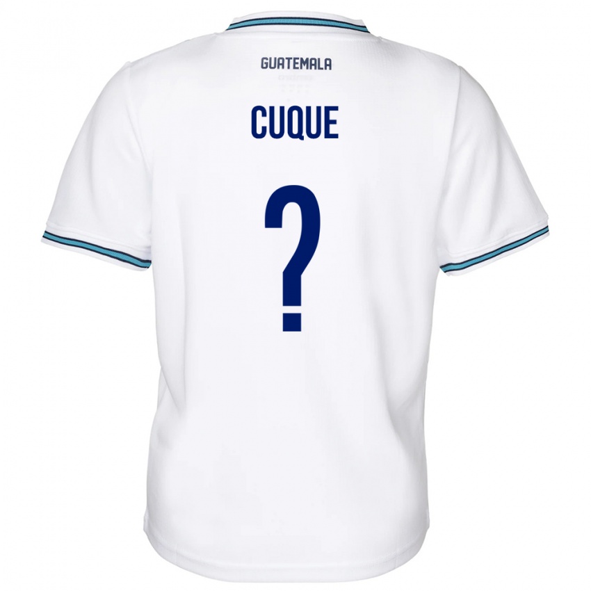 Herren Guatemala Diego Cuque #0 Weiß Heimtrikot Trikot 24-26 T-Shirt Belgien