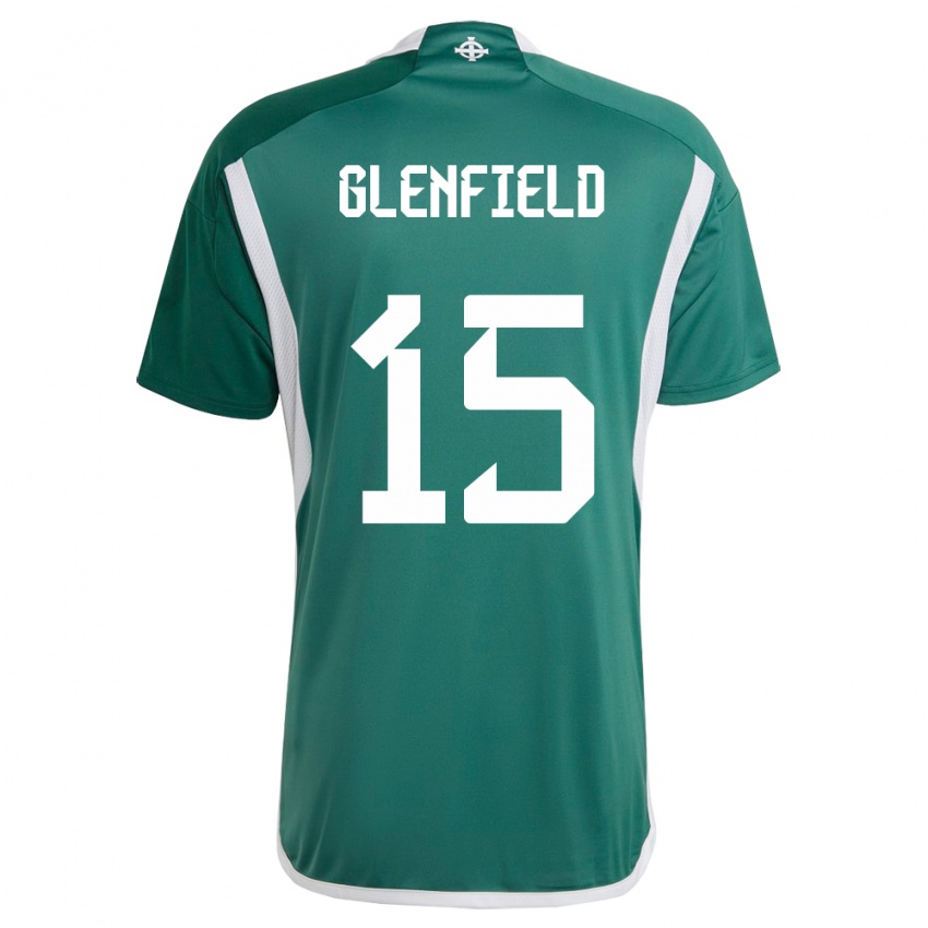 Heren Noord-Ierland Sam Glenfield #15 Groente Thuisshirt Thuistenue 24-26 T-Shirt België