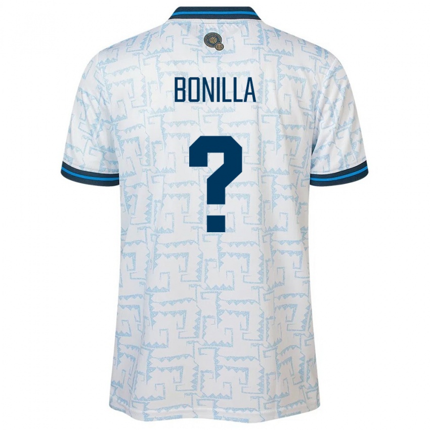Homme Maillot Salvador Nelson Bonilla #0 Blanc Tenues Extérieur 24-26 T-Shirt Belgique
