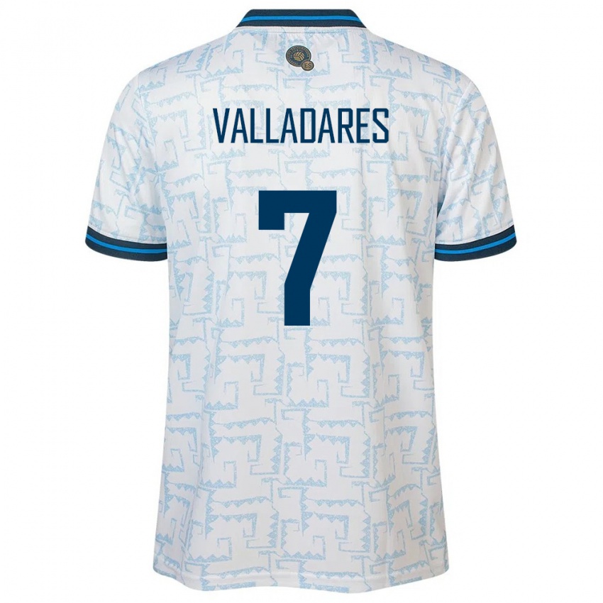 Homme Maillot Salvador Jefferson Valladares #7 Blanc Tenues Extérieur 24-26 T-Shirt Belgique