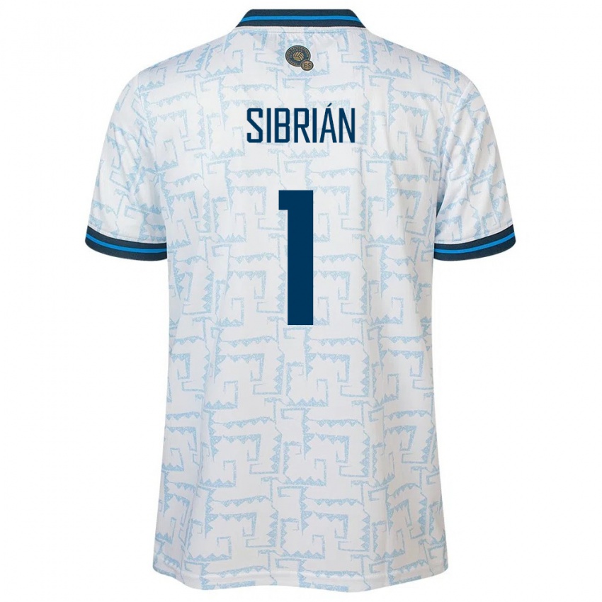 Herren El Salvador Sergio Sibrián #1 Weiß Auswärtstrikot Trikot 24-26 T-Shirt Belgien