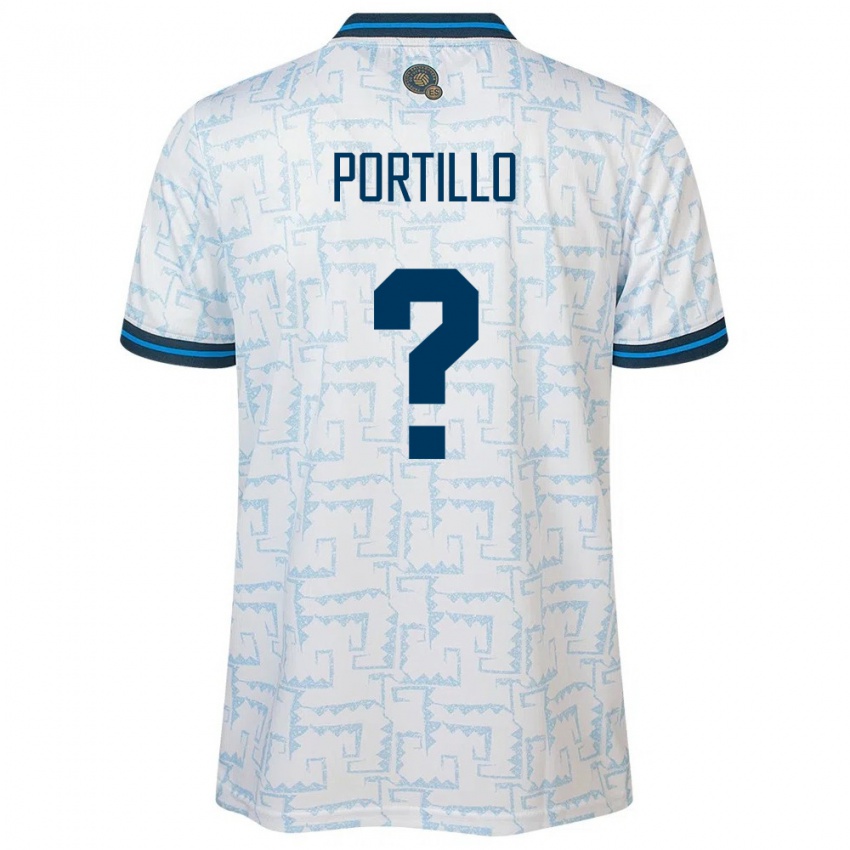 Homme Maillot Salvador Cristian Portillo #0 Blanc Tenues Extérieur 24-26 T-Shirt Belgique