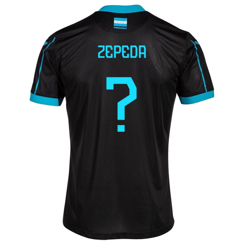 Heren Honduras Melquizedeck Zepeda #0 Zwart Uitshirt Uittenue 24-26 T-Shirt België