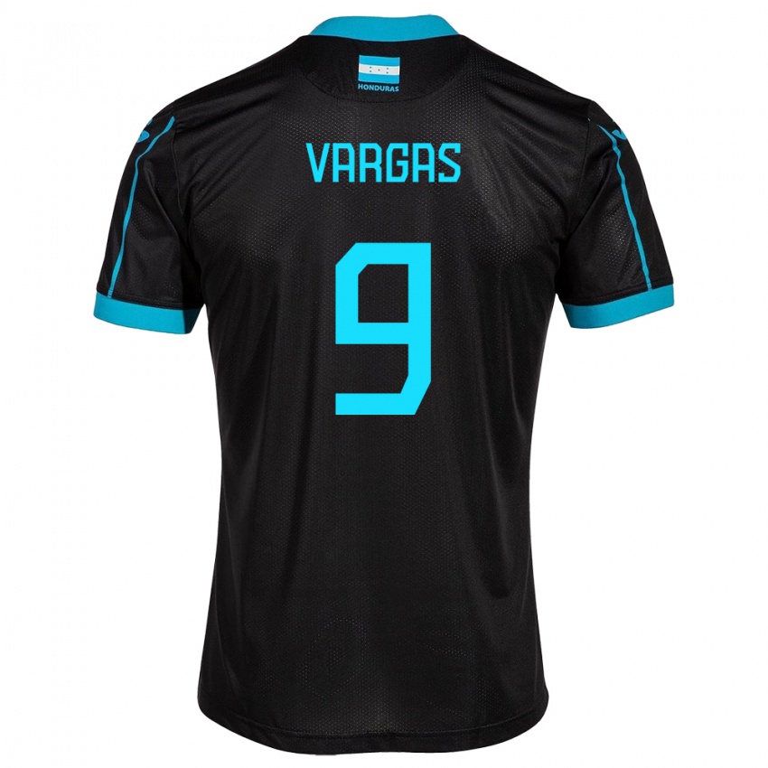 Heren Honduras Nayrobi Vargas #9 Zwart Uitshirt Uittenue 24-26 T-Shirt België