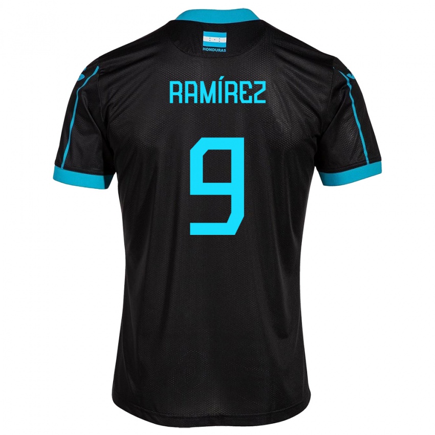 Heren Honduras Truimali Ramírez #9 Zwart Uitshirt Uittenue 24-26 T-Shirt België