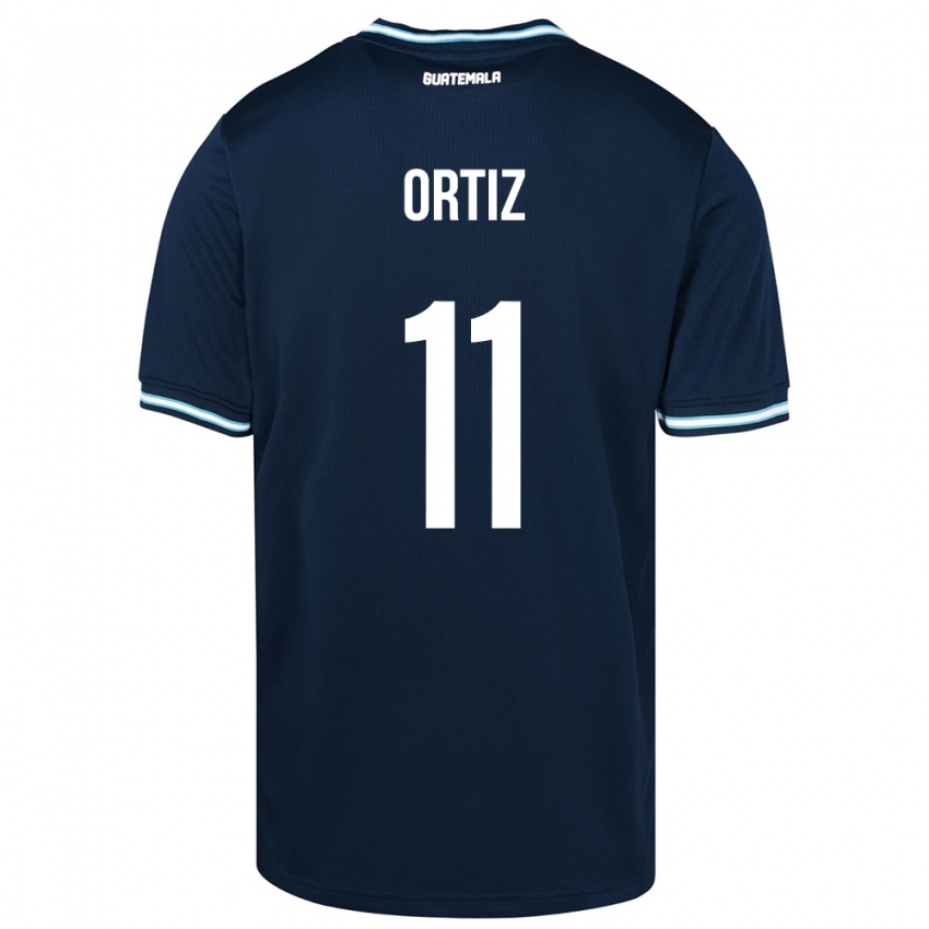 Herren Guatemala Andersson Ortiz #11 Blau Auswärtstrikot Trikot 24-26 T-Shirt Belgien