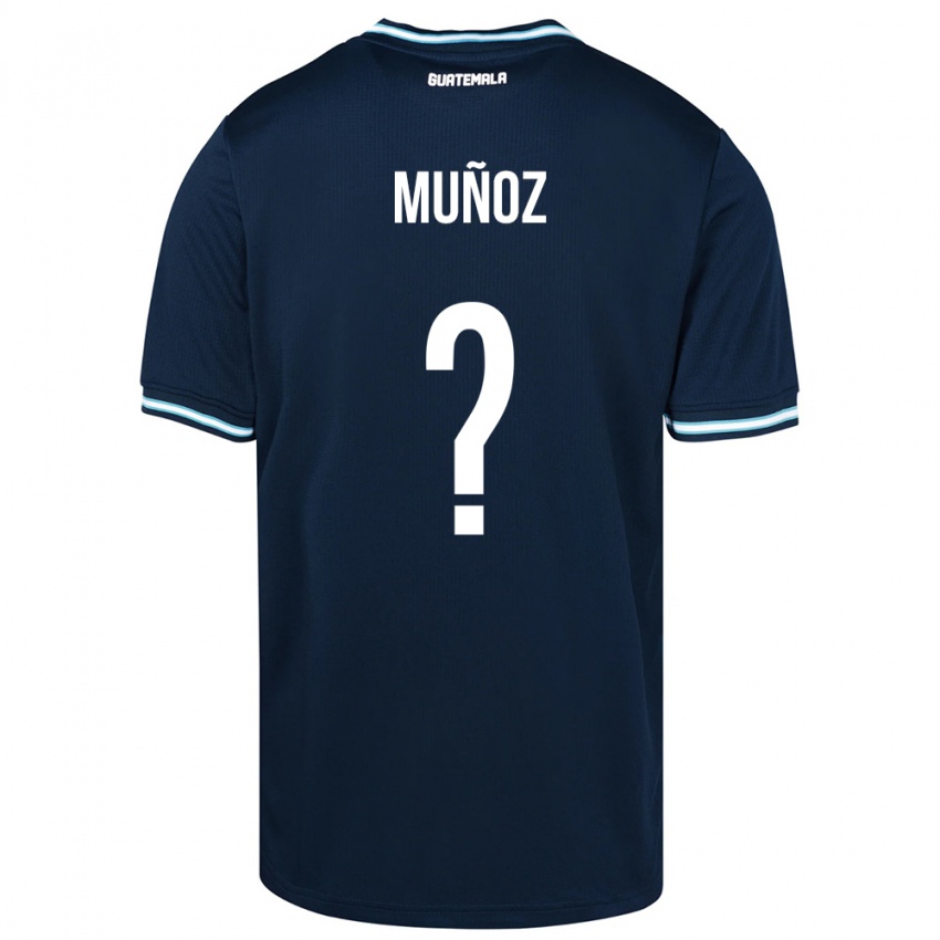 Herren Guatemala Rudy Muñoz #0 Blau Auswärtstrikot Trikot 24-26 T-Shirt Belgien
