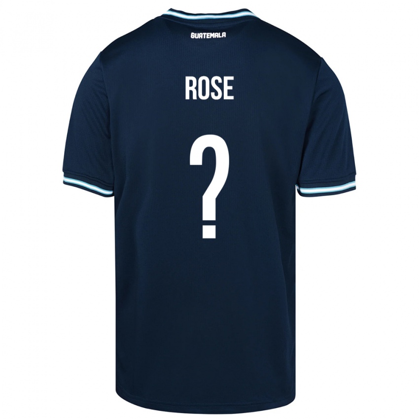 Herren Guatemala Michelle Rose #0 Blau Auswärtstrikot Trikot 24-26 T-Shirt Belgien