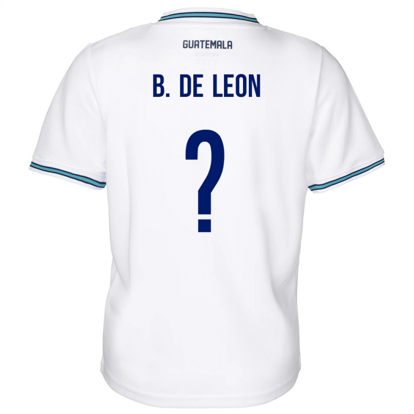 Damen Guatemala Brandon De Leon #0 Weiß Heimtrikot Trikot 24-26 T-Shirt Belgien
