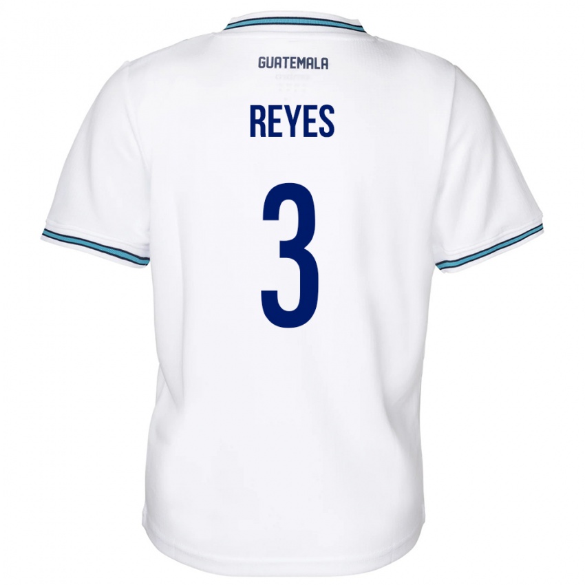 Damen Guatemala Martha Reyes #3 Weiß Heimtrikot Trikot 24-26 T-Shirt Belgien